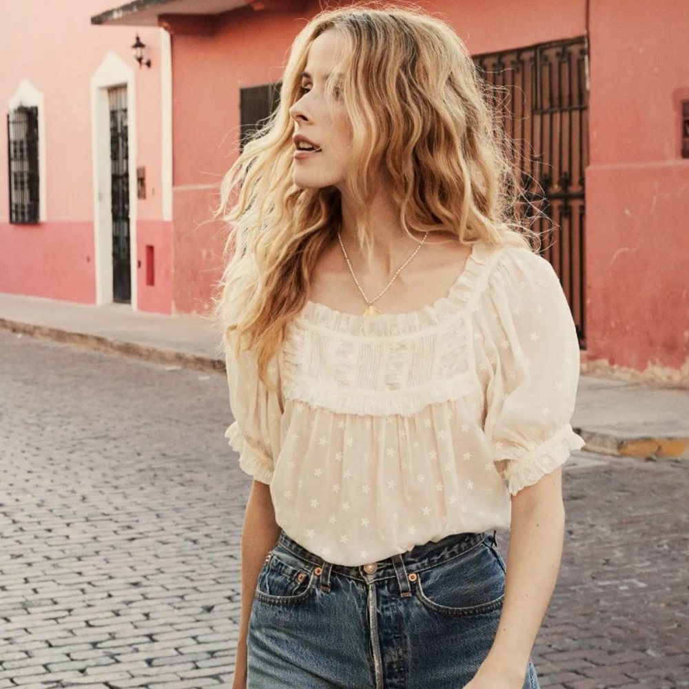 Frances Blouse - Salt - STAIN